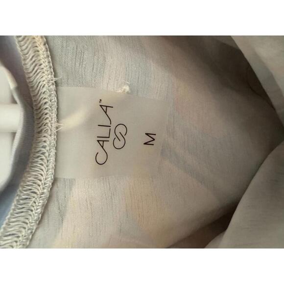 CALIA by Carrie Underwood Trapeze Performance Tank in Mother of Pearl size M - Picture 5 of 5